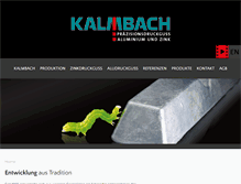 Tablet Screenshot of kalmbach.de